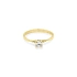 Gold Engagement Ring with Zircon