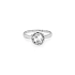 Gold Engagement Ring with Zircon