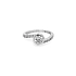 Gold Engagement Ring with Zircones