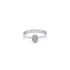 Ring with White Gold Zircons