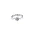 Ring with White Gold Zircons