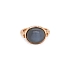 Gold Ring with Grey Quartz