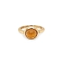 Golden Ring with Quartz