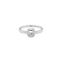 Gold Engagement Ring with Zircon