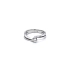 Engagement Ring with White Gold Zircon