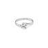 Gold Engagement Ring with Zircon