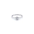 Engagement Ring with White Gold Zircon