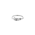 Love Ring with White Gold Zircon