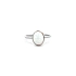 Ring with Opal from White Gold