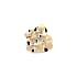 Yellow Gold Flower Ring with Fine Zircon Sparkle