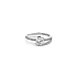 Ring with White Gold Zircons