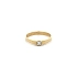 Gold Zircon Tooth Ring