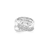 Ladies Ring with White Gold Zircones
