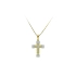 Pendant Cross of Combined Gold