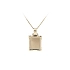 Gold Pendant Plate for Engraving
