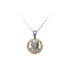 Pendant Madonna Virgin Mary of Combined Gold