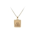 Gold Pendant Madonna Virgin Mary