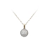 Gold Pendant with Zircons