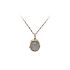 Gold Pendant with Grey Stone
