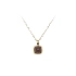 Gold Pendant with Brown Stone