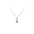 Gold Pendant with Blue Stone
