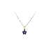 Gold Pendant with Blue Stone