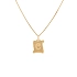 Gold Pendant Letter C