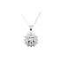 Pendant of the Sun made of White Gold
