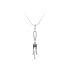 Pendant with Pearl and White Gold Zircons