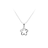 Pendant with White Gold Zircons