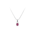 Gold Pendant with Pink Stone