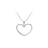 Pendant Heart with White Gold Zircons
