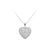 Pendant Heart with White Gold Zircons