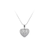 Pendant Heart with White Gold Zircons