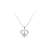 Pendant Heart with White Gold Zircons