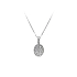 White Gold Zircon Pendant