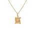 Gold Pendant Aquarius