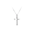 Pendant Cross of White Gold