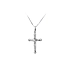 Pendant Cross with Jesus Christ from White Gold