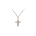 Pendant Cross with Jesus Christ made of Combined Gold