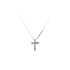 Pendant Cross with White Gold Zircons