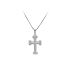 Cross with White Gold Zircons