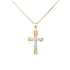 Golden Cross with Jesus Christ