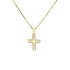 Golden Cross with Zircons