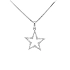 Gold Star Pendant with Zircons