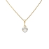 Gold Pendant Heart with Zircons