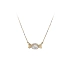 Gold Necklace with Zircons