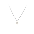 Gold Solitaire Necklace with Zircon