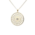 Gold Pendant with Zircons
