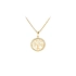 Gold Pendant Tree of Life with Zircons